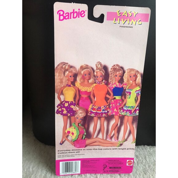Barbie Easy Living Fashions - Easy To Dress (1991 Arco Toys, Mattel Top & Skirt - Picture 4 of 6